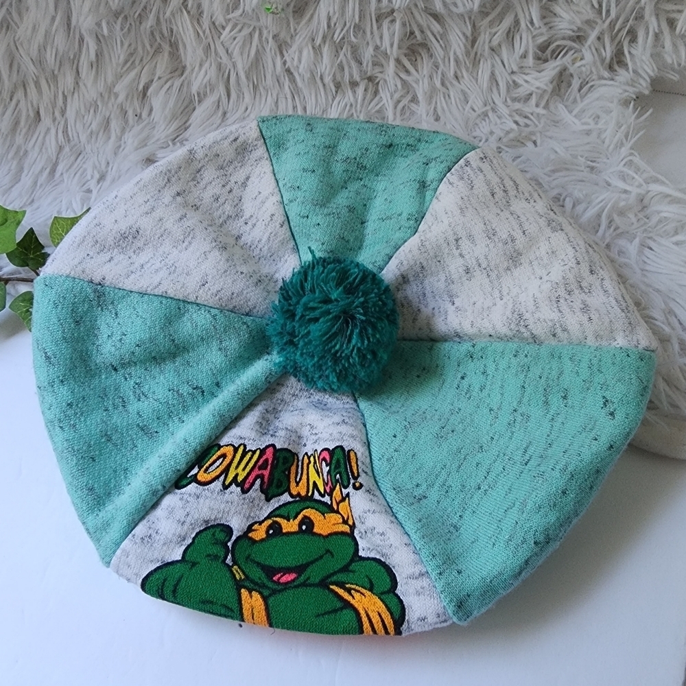 Ninja Turtles Cowabunga Beanie hat with Pompom